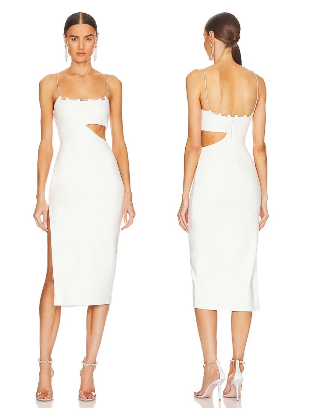 NWT Lovers and Friends Charlotte Midi Dress White Small